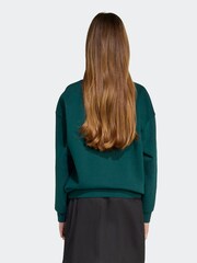 adidas Originals Green Boyfriend Crew Kids Sweatshirt - Image 2 of 6