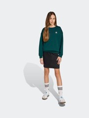 adidas Originals Green Boyfriend Crew Kids Sweatshirt - Image 3 of 6