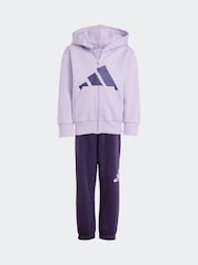 adidas Purple Essentials Tracksuit Little Kids - Image 6 of 10