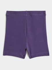 adidas Originals Purple Infant Kids T-Shirt and Cycling Shorts Set - Image 3 of 6