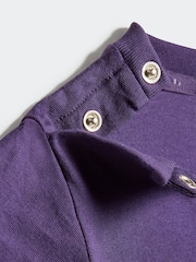 adidas Originals Purple Infant Kids T-Shirt and Cycling Shorts Set - Image 6 of 6