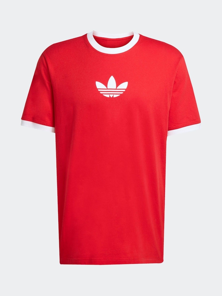 adidas Originals Red Oversize 100% Cotton T-Shirt - Image 10 of 10 adidas Originals Red Oversize 100% Cotton T-Shirt - Image 10 of 10