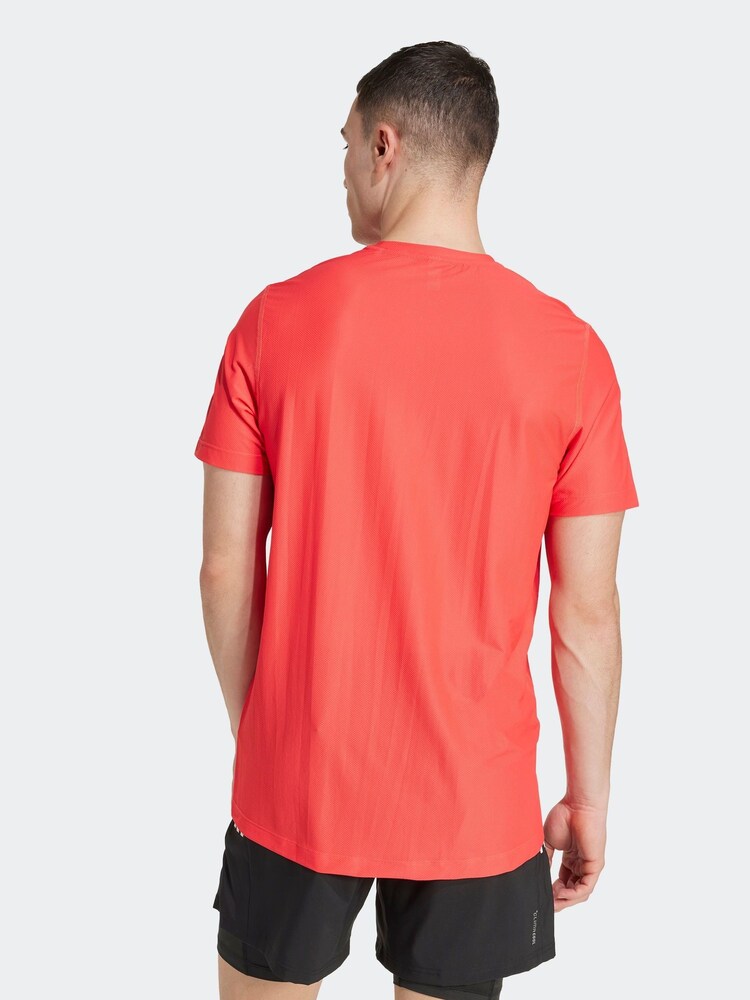 adidas Red Marun Own the Run T-Shirt - Image 2 of 6 adidas Red Marun Own the Run T-Shirt - Image 2 of 6
