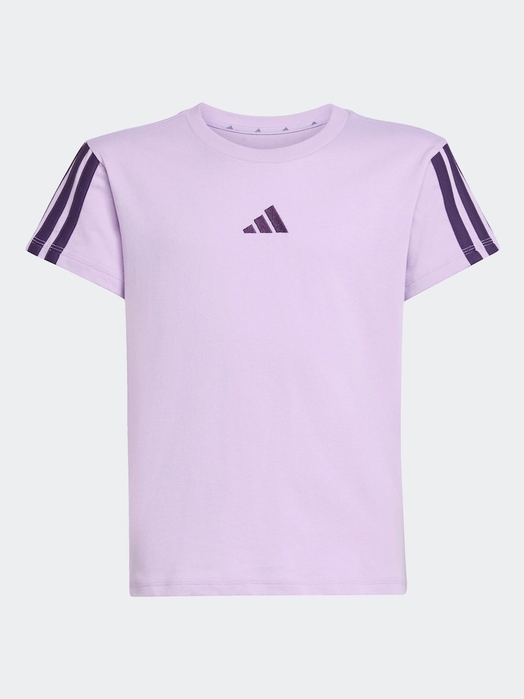 adidas Purple Essentials Kids T-Shirt - Image 6 of 6 adidas Purple Essentials Kids T-Shirt - Image 6 of 6