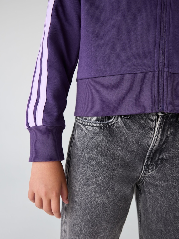 Veste oversize avec capuche et zip - Violet/cœurs - ENFANT | H&M FR
