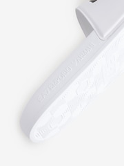 EA7 Emporio Armani Logo White Sliders - Image 4 of 4