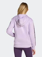adidas Purple Essentials Zip Hoodie Kids - Image 2 of 6