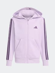 adidas Purple Essentials Zip Hoodie Kids - Image 6 of 6