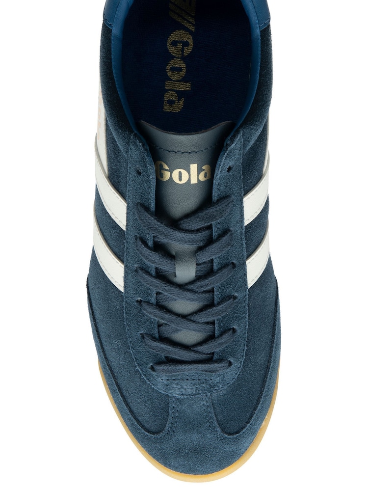 Gola Blue Mens Torpedo Suede Lace-Up Trainers - Image 4 of 4