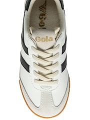 Gola White Kids Elan Leather Lace-Up Trainers - Image 4 of 4