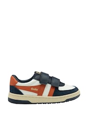 Gola cloud White Kids Hawk Strap PU Trainers - Image 1 of 4