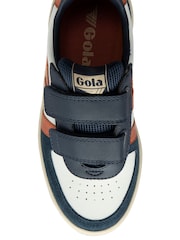 Gola cloud White Kids Hawk Strap PU Trainers - Image 4 of 4