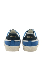 Gola Blue Mens Medallist Suede Lace-Up Trainers - Image 3 of 4