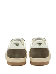 Gola White Mens Hawk 89 Leather Lace-Up Trainers - Image 3 of 4