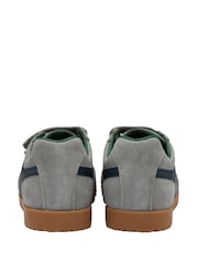 Gola Grey Kids Harrier Strap Suede Strap Trainers - Image 3 of 4