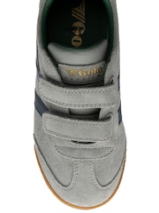 Gola Grey Kids Harrier Strap Suede Strap Trainers - Image 4 of 4