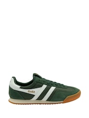 Gola Green Mens Europa Mesh Lace-Up Trainers - Image 1 of 4