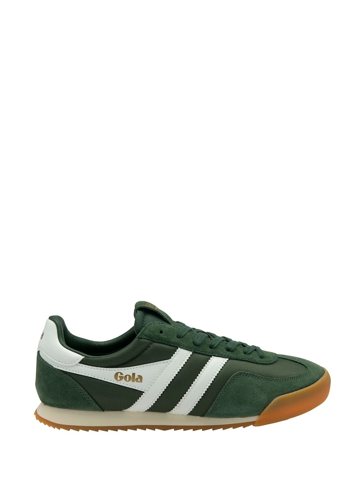 Gola Green Mens Europa Mesh Lace-Up Trainers - Image 1 of 4