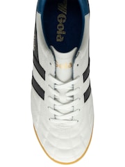 Gola White Mens Stadium Leather Lace-Up Trainers - Image 4 of 4