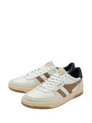 Gola Mens Hawk Leather Lace-Up Trainers - Imagen 2 de 4