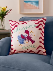 Furn Red Bellissimo Lobster Fibre Filled Cushion - Image 1 of 2