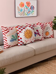 Furn Red Bellissimo Lobster Fibre Filled Cushion - Image 2 of 2