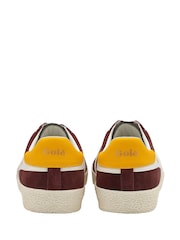 Gola Red Mens Medallist Suede Lace-Up Trainers - Image 3 of 4