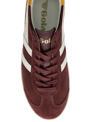 Gola Red Mens Medallist Suede Lace-Up Trainers - Image 4 of 4