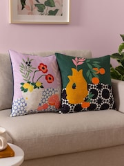 Furn Multi Lilac Adonis Fibre Filled Cushion - Image 2 of 2