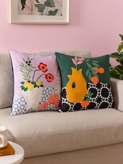 Furn Multi Emerald Ophelia Fibre Filled Cushion - Image 2 of 2
