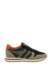 Gola Black Mens Daytona Nylon Lace-Up Trainers - Image 1 of 4