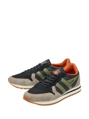 Gola Black Mens Daytona Nylon Lace-Up Trainers - Image 2 of 4