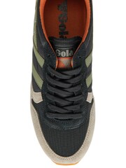 Gola Black Mens Daytona Nylon Lace-Up Trainers - Image 4 of 4