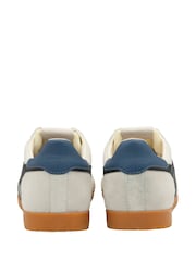 Gola White Mens Elan Suede Lace-Up Trainers - Image 2 of 4