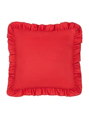Furn Red Gingham Chilli Fibre Filled Cushion - Image 4 of 7