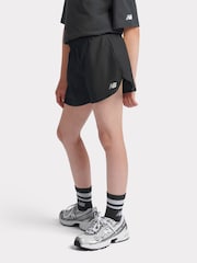 New Balance Black Kids Woven Shorts - Image 2 of 8