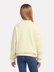 New Balance Yellow Kids French Terry Stacked Logo Crew Sweatshirt - Image 2 of 7