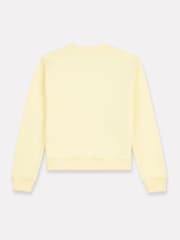 New Balance Yellow Kids French Terry Stacked Logo Crew Sweatshirt - Image 6 of 7