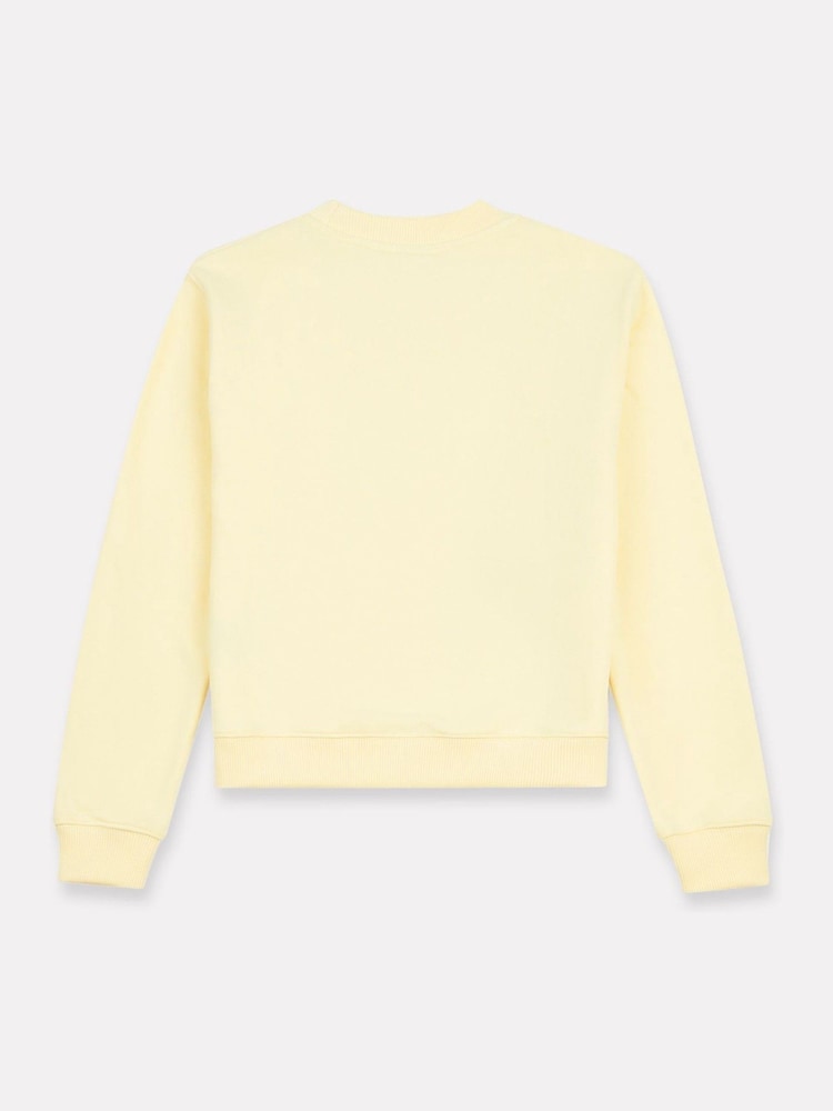Jaune - New Balance Kids - Sweat Crew à logo superposé en éponge française - Image 6 of 7