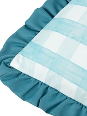 Furn Blue Gingham Crab Fibre Filled Cushion - Image 6 of 7