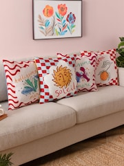 Furn Green Bellissimo Mare Fibre Filled Cushion - Image 2 of 2