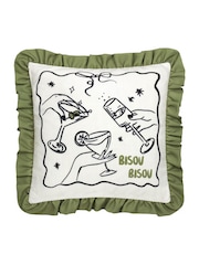 Furn Green Bisou Bisou Fibre Filled Cushion - Image 2 of 6