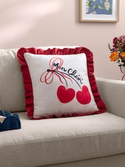 Furn Red Mon Cheri Fibre Filled Cushion - Image 1 of 6