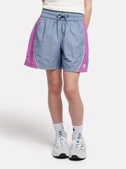 New Balance Blue Kids Panelled Woven Track Shorts - Image 1 of 8