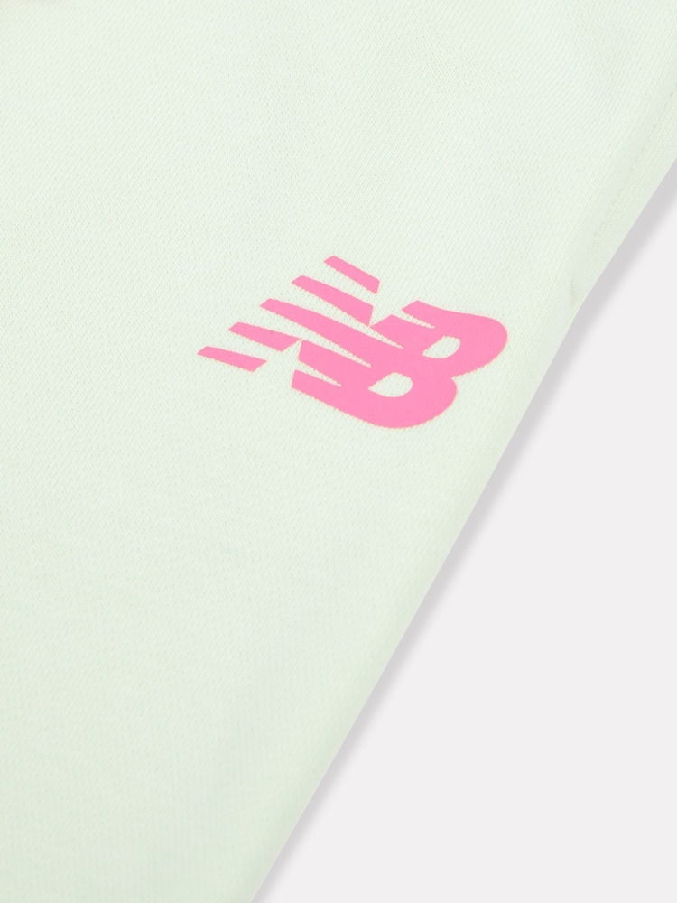New Balance Green Kids Colourblock Crew & Joggers Set - Image 5 of 5