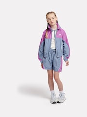 New Balance Blue Kids Panelled Woven Track Jacket - Image 5 of 9