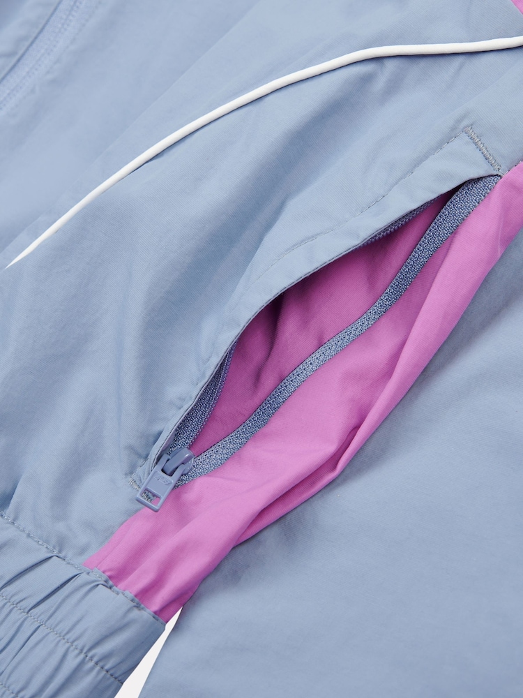 New Balance Blue Kids Panelled Woven Track Jacket - Image 9 of 9