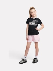 New Balance Pink Kids Floral Sneaker Graphic Shorts - Image 3 of 10