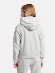 New Balance Grey Kids French Terry Stacked Logo Hoodie - Image 3 of 5