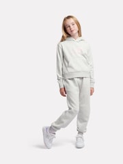 New Balance Grey Kids French Terry Stacked Logo Hoodie - Image 5 of 5